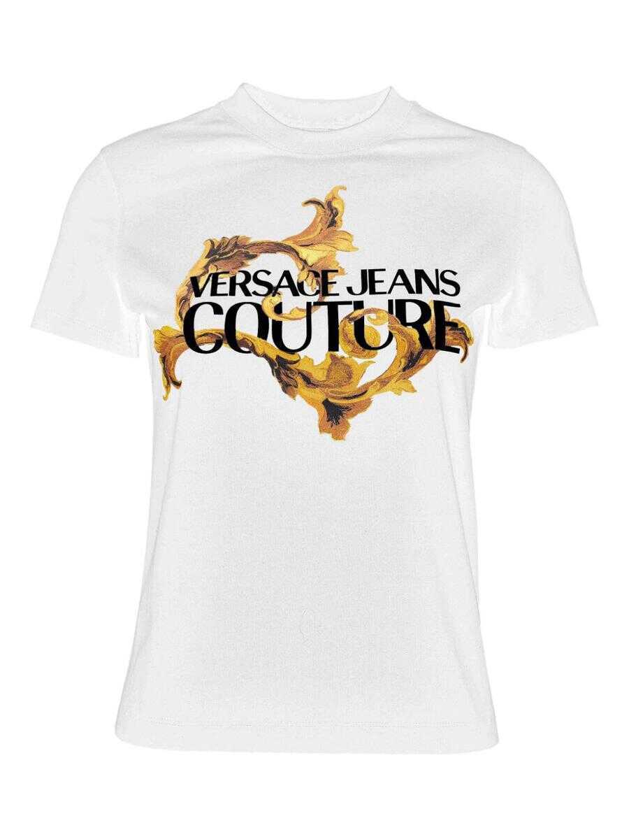 Topuri Versace Jeans Couture Versace Jeans Couture T-Shirts And Polos WHITE Femei (BM 18864870) 1