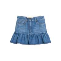 Fuste Valentino Garavani Blue Denim Cotton Skirt Femei