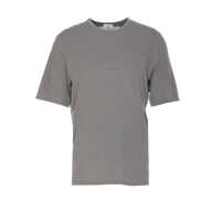Tricouri Saint Laurent Logo Cotton T-Shirt Barbati