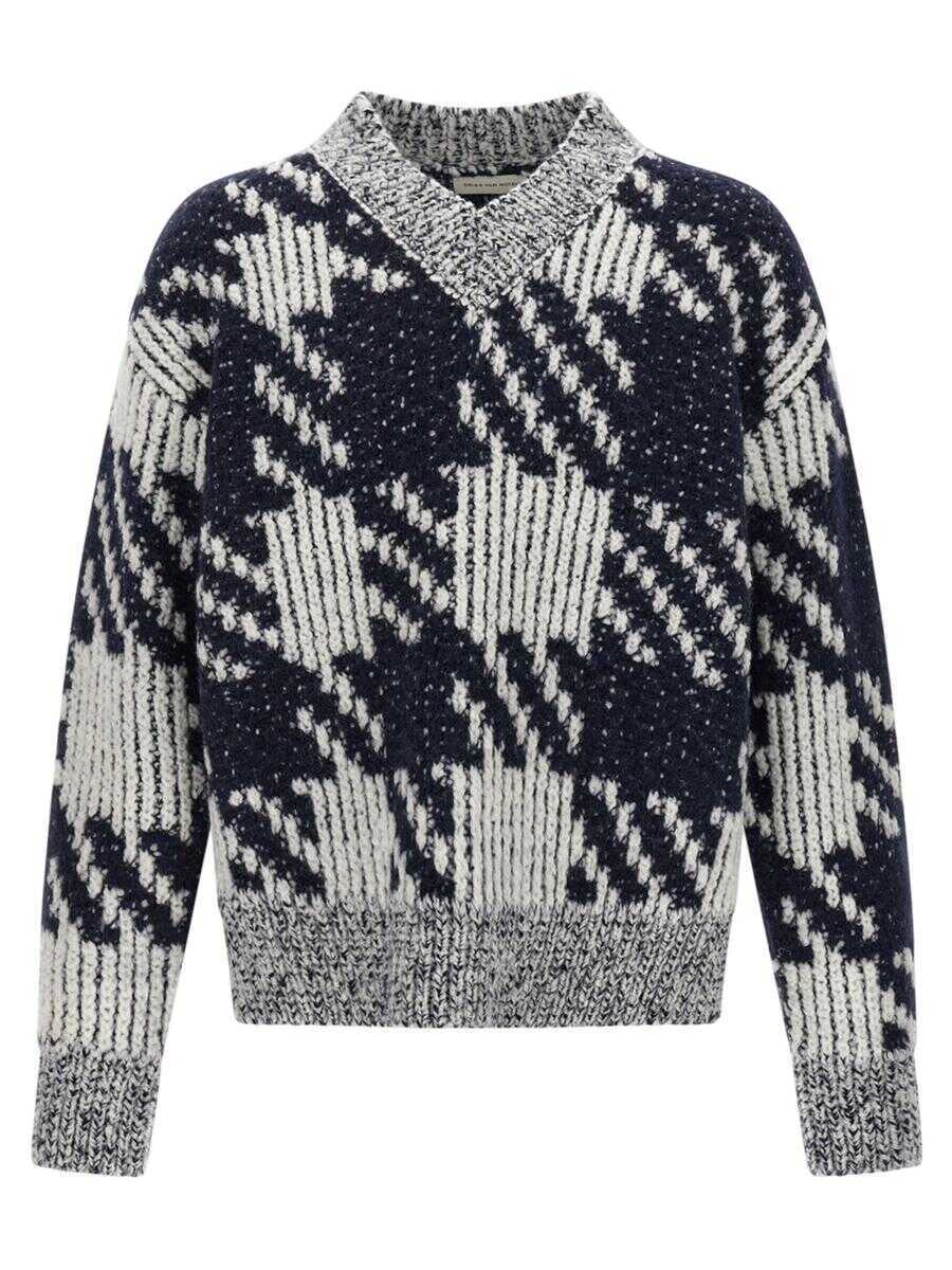 Pulovere Dries Van Noten Dries Van Noten Macao Sweater WHITE Barbati (BM 18865191) 1