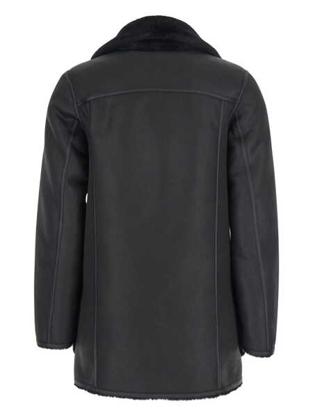 Geci URBANCODE Black Single-Breasted Jacket With Classic Lapels In Faux Fur Woman Black Femei (BM 18865512) 2