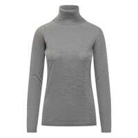 Pulovere Fabiana Filippi Fabiana Filippi Grey Turtleneck In Lightweight Knitwear Femei
