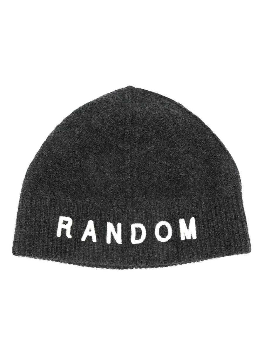Caciuli RANDOM IDENTITIES Random Identities Beanie With Ris Logo Accessories 2 GREY Barbati (BM 18866997) 1