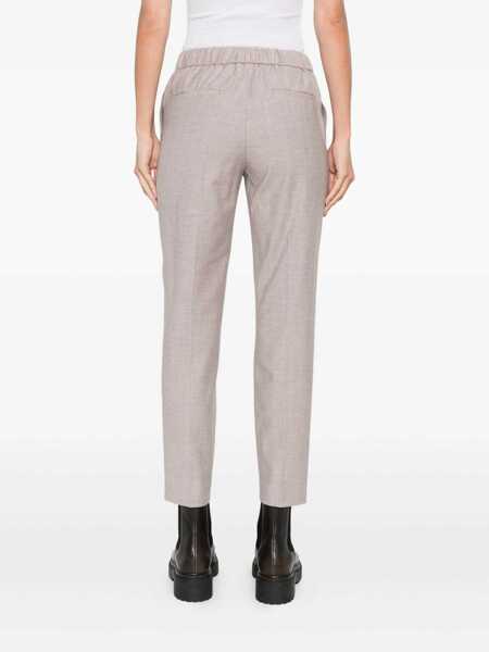 Pantaloni Peserico WOMAN TROUSERS Beige Femei (BM 18867696) 4