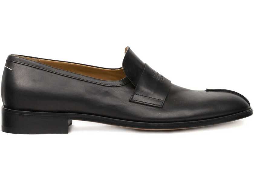 Mocasini MM6 Maison Margiela Leather Loafer BLACK Barbati (BM 18868000) 1