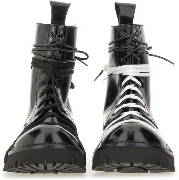 Ghete Moschino Lace-Up Boot BLACK Barbati (BM 18868045) 4