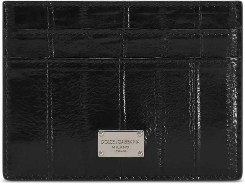 Portofele Dolce & Gabbana Eel Skin Card Case BLACK Barbati (BM 18868090) 3