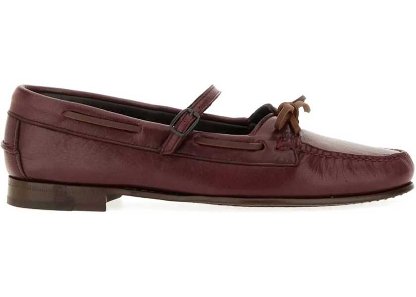 Mocasini HEREU Moccasin Mary Jane Lorea Supple Shiny BORDEAUX Femei (BM 18868105) 1