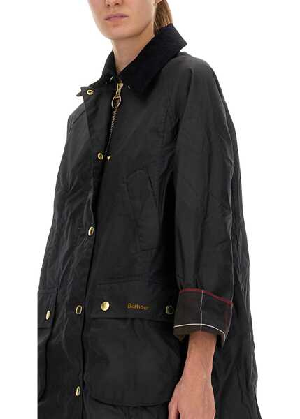 Sacouri office Barbour Waxed Jacket Beadnell BLUE Femei (BM 18868189) 4