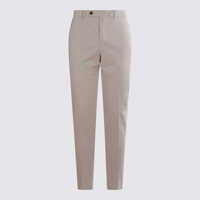 Pantaloni Incotex Beige Cotton Pants Barbati