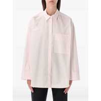 Camasi By Malene Birger Pink Striped Oversized Derris Shirt Femei