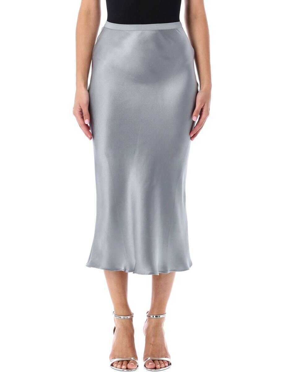 Fuste ANINE BING Anine Bing Silk Satin Midi Skirt PASTE BLUE Femei (BM 18870573) 1