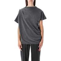 Topuri Fabiana Filippi Wool Blend Drape Top Femei