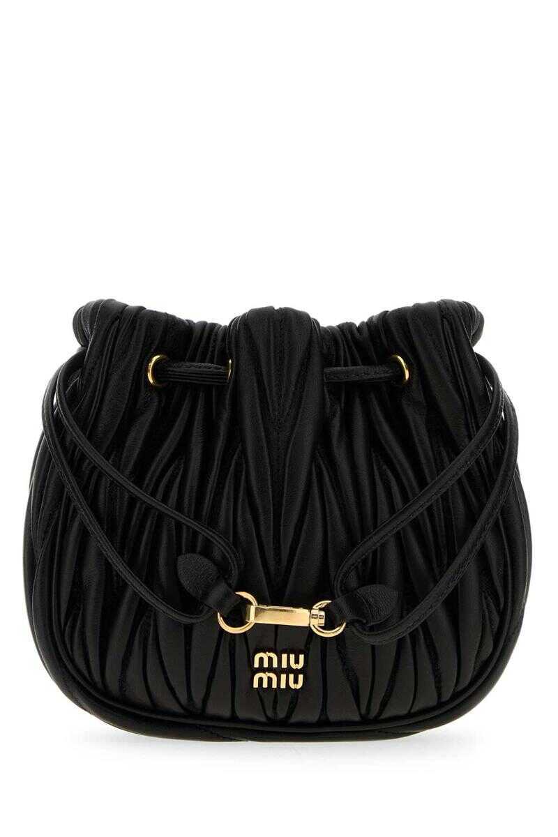Genti de mana Miu Miu Miu Miu Beauty Case. Black Femei (BM 18871071) 1