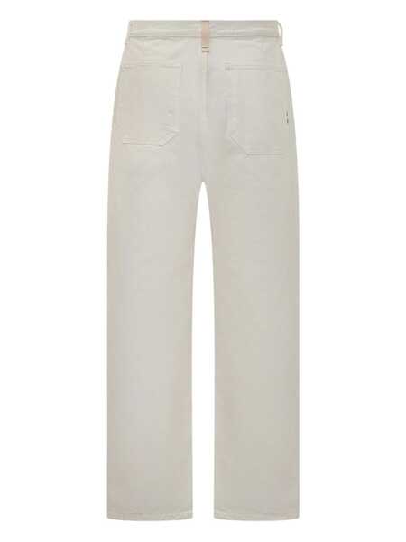 Pantaloni AMISH Amish Amish White Straight-Legged Pants WHITE Barbati (BM 18871965) 2