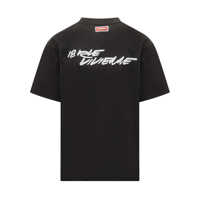 Tricouri Kenzo pentru Barbati - Tricouri Kenzo Kenzo Kenzo Black T-Shirt With Floral Print And Logo Black Barbati (BM 18872652) - B-mall.ro