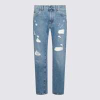 Blugi Dolce & Gabbana Blue Cotton Denim Jeans Barbati