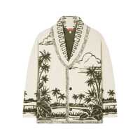 Cardigane Alanui Alanui Jacquard Cardigan With Tropical Pattern Barbati