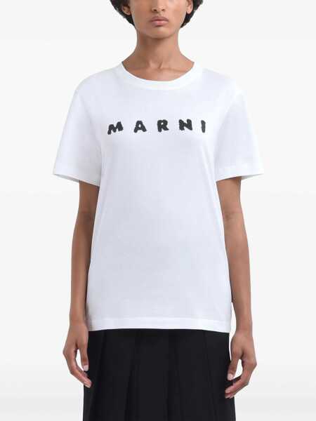 Topuri Marni Marni T-Shirts And Polos WHITE Femei (BM 18874275) 3