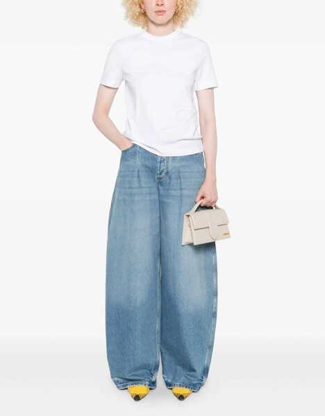 Tricouri JACQUEMUS T-Shirt With Embroidered J WHITE Femei (BM 18874783) 2