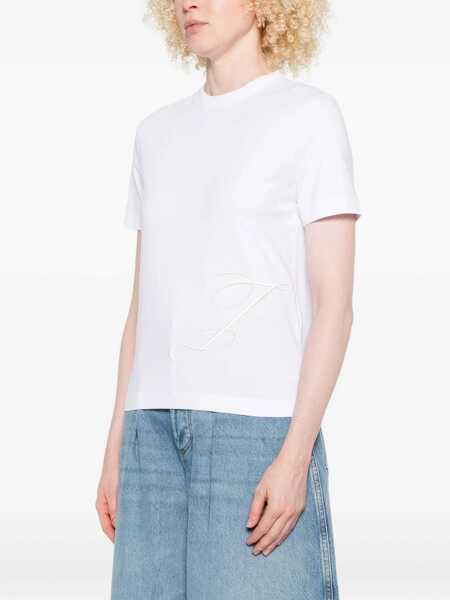 Tricouri JACQUEMUS T-Shirt With Embroidered J WHITE Femei (BM 18874783) 3