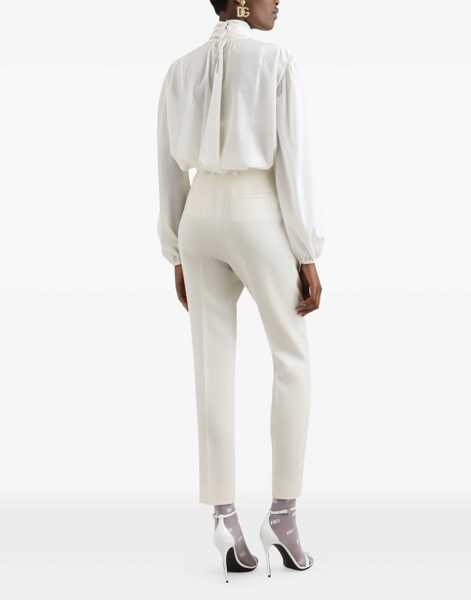 Esarfe Dolce & Gabbana Silk Shirt With Scarf IVORY Femei (BM 18874792) 3