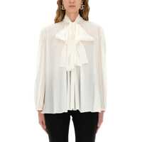 Esarfe Silk Shirt With Scarf Femei
