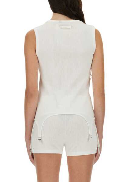 Bluze Jean Paul Gaultier Top With Garter Detail WHITE Femei (BM 18874816) 4
