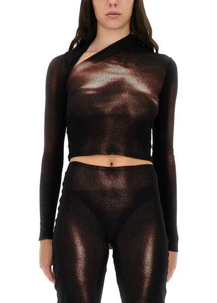 Bluze Jean Paul Gaultier Body Dust Print Top BROWN Femei (BM 18874840) 1