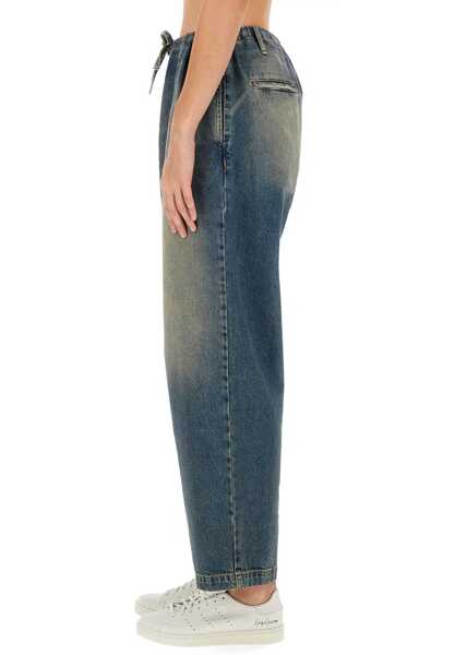 Pantaloni casual MOSCHINO JEANS Cotton Denim Pants BLUE Femei (BM 18874873) 4