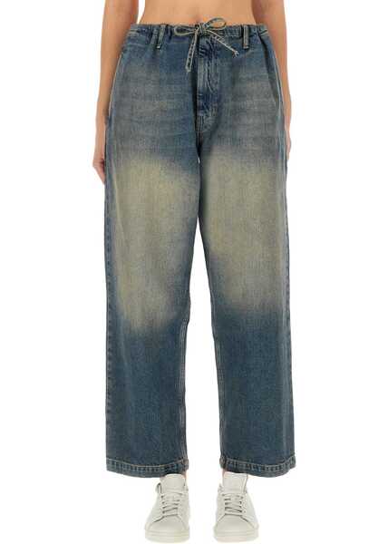 Pantaloni casual MOSCHINO JEANS Cotton Denim Pants BLUE Femei (BM 18874873) 1