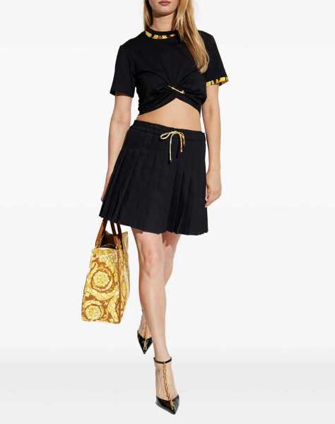 Fuste casual Versace Cotton Skirt BLACK Femei (BM 18874879) 2