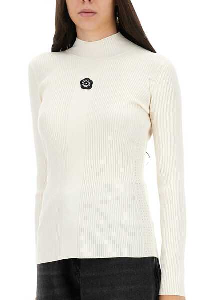 Pulovere casual Kenzo Jersey With Embroidery Boke Flower 2.0 WHITE Femei (BM 18874888) 4