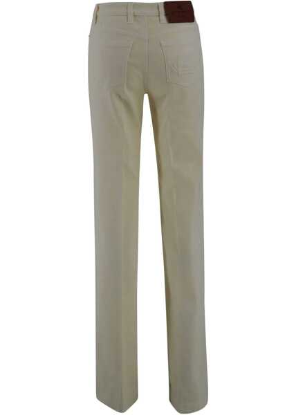 Pantaloni casual ETRO Cotton Pants IVORY Femei (BM 18874897) 2