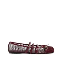Balerini Gucci Horsebit Net Ballet Flats Femei