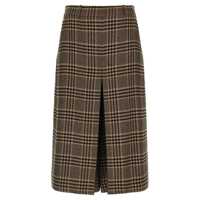 Pantaloni casual Saint Laurent Prince Of Wales Skirt Femei