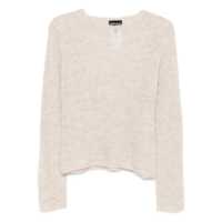 Pulovere Emporio Armani Wool Blend Crewneck Sweater Femei