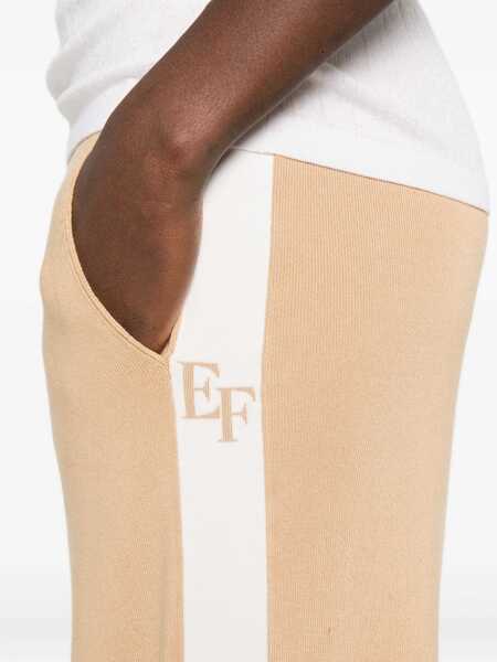 Pantaloni casual Elisabetta Franchi Elisabetta Franchi Tricot Trousers Beige Femei (BM 18877269) 5
