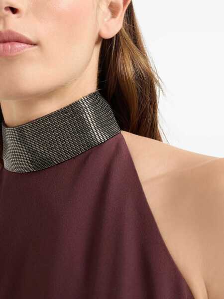 Rochii Brunello Cucinelli Brunello Cucinelli Silk Blend Maxi Dress Red Femei (BM 18877401) 5