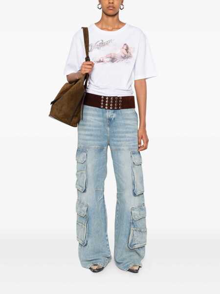 Tricouri DSQUARED2 DSQUARED2 Logo Cotton T-Shirt WHITE Femei (BM 18877773) 2