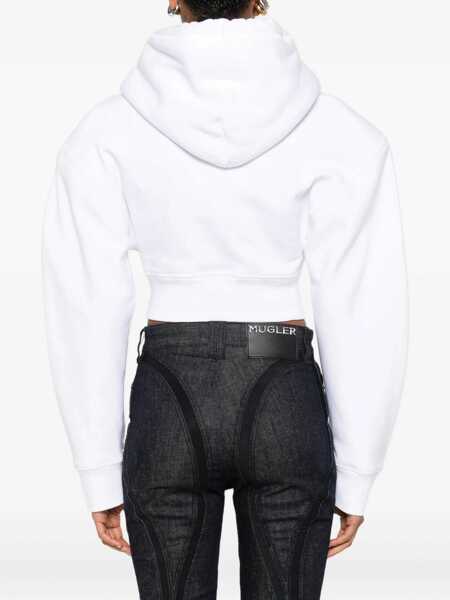 Bluze de trening DSQUARED2 DSQUARED2 Logo Cotton Hoodie WHITE Femei (BM 18877776) 4