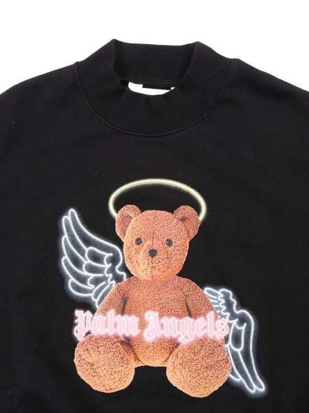 Bluze de trening Palm Angels PA BEAR ANGEL CREWNECK BLACK - BROWN Black   Fete (BM 18878760) 3