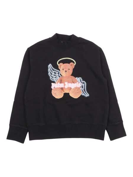Bluze de trening Palm Angels PA BEAR ANGEL CREWNECK BLACK - BROWN Black   Fete (BM 18878760) 1