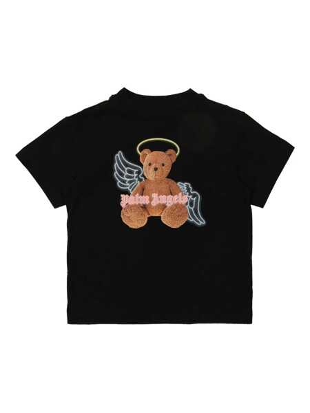 Tricouri Palm Angels PA BEAR ANGEL T-SHIRT S/S BLACK BROWN Black   Fete (BM 18878769) 1