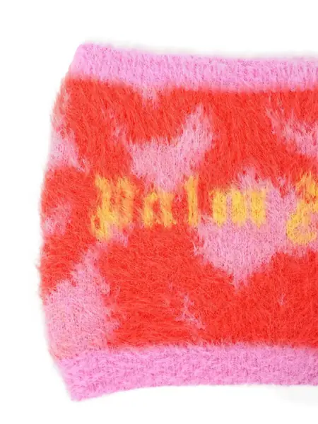 Bluze de trening Palm Angels PA SPRAY HEARTS KNIT COLLAR ROSE PINK - Pink Fete (BM 18878790) 3