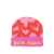 Palm Angels PA SPRAY HEARTS KNIT BEANIE ROSE PINK - Pink
