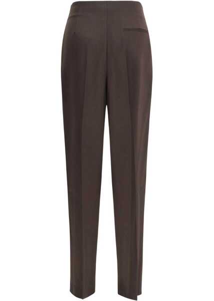 Pantaloni casual Giorgio Armani One dart Pants DARK BROWN Femei (BM 18879616) 2