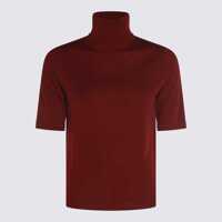 Pulovere Allude Bordeaux Wool Knitwear Femei