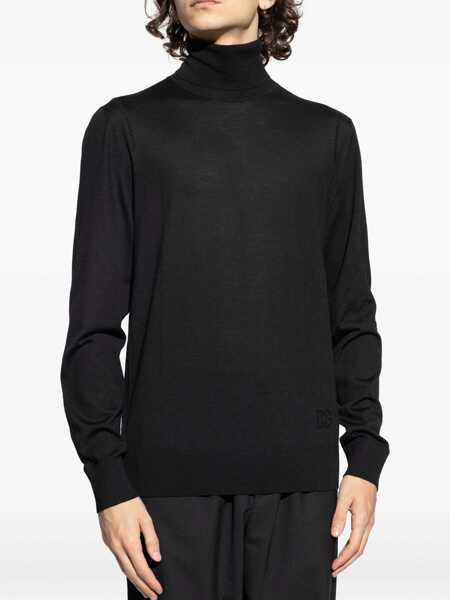 Pulovere Dolce & Gabbana Dolce & Gabbana Wool Turtleneck Sweater Black Barbati (BM 18883296) 3