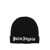 Palm Angels LOGO KNIT BEANIE BLACK OFF WHITE Black  